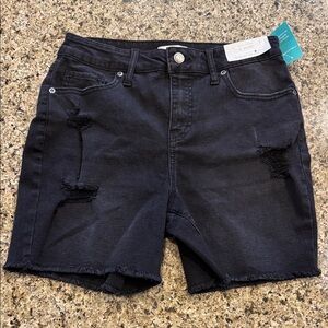 Maurices Midnight Black Denim Shorts mjeans